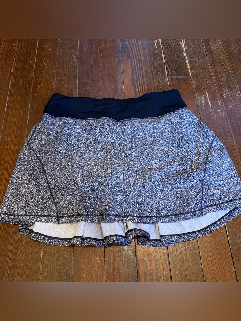 lululemon athletica Black & Gray Speckled Athletic Skirt